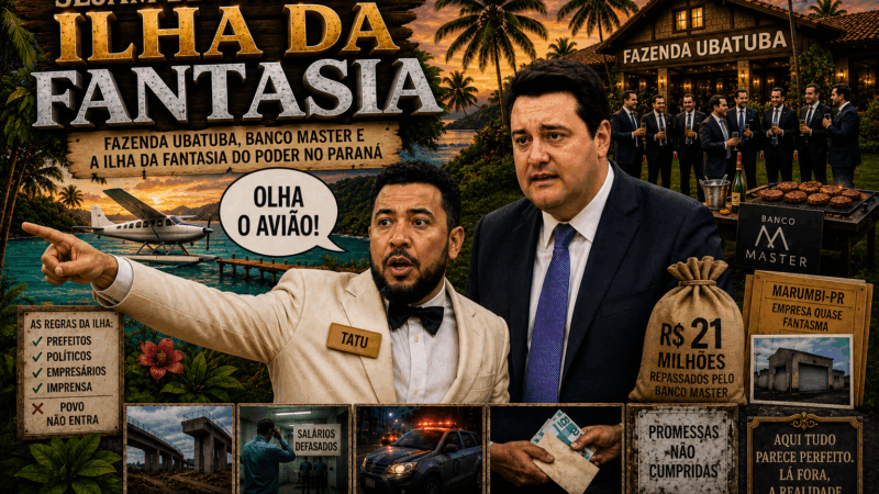 Será que o sonho político de Ratinho Junior encontrará seu final feliz na Ilha da Fantasia?