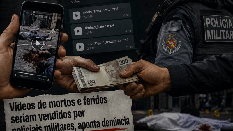 Vídeos de mortos e feridos seriam vendidos por policiais militares, aponta denúncia