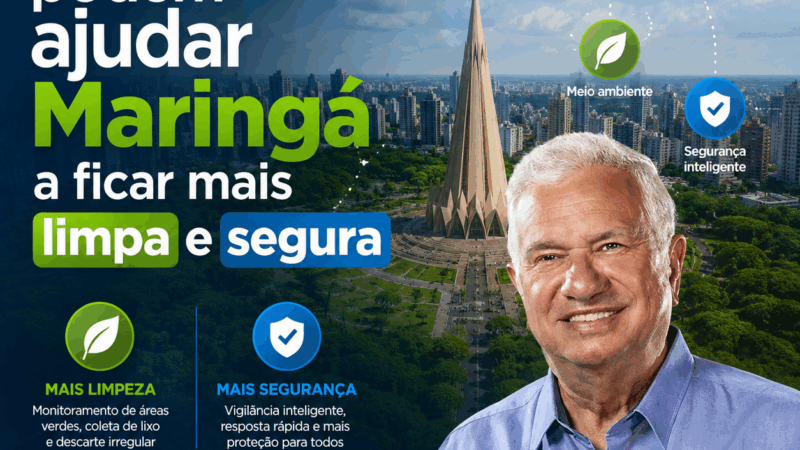 Drones podem ajudar Maringá a ficar mais limpa e segura