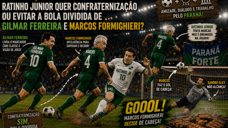 Futebol, churrasco e política: Ratinho Junior quer  evitar  bola dividida com Gilmar Ferreira e Marcos Formighieri?