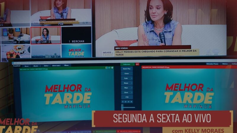 Kelly Moraes é a nova apresentadora do Melhor da Tarde na Band TV Maringá