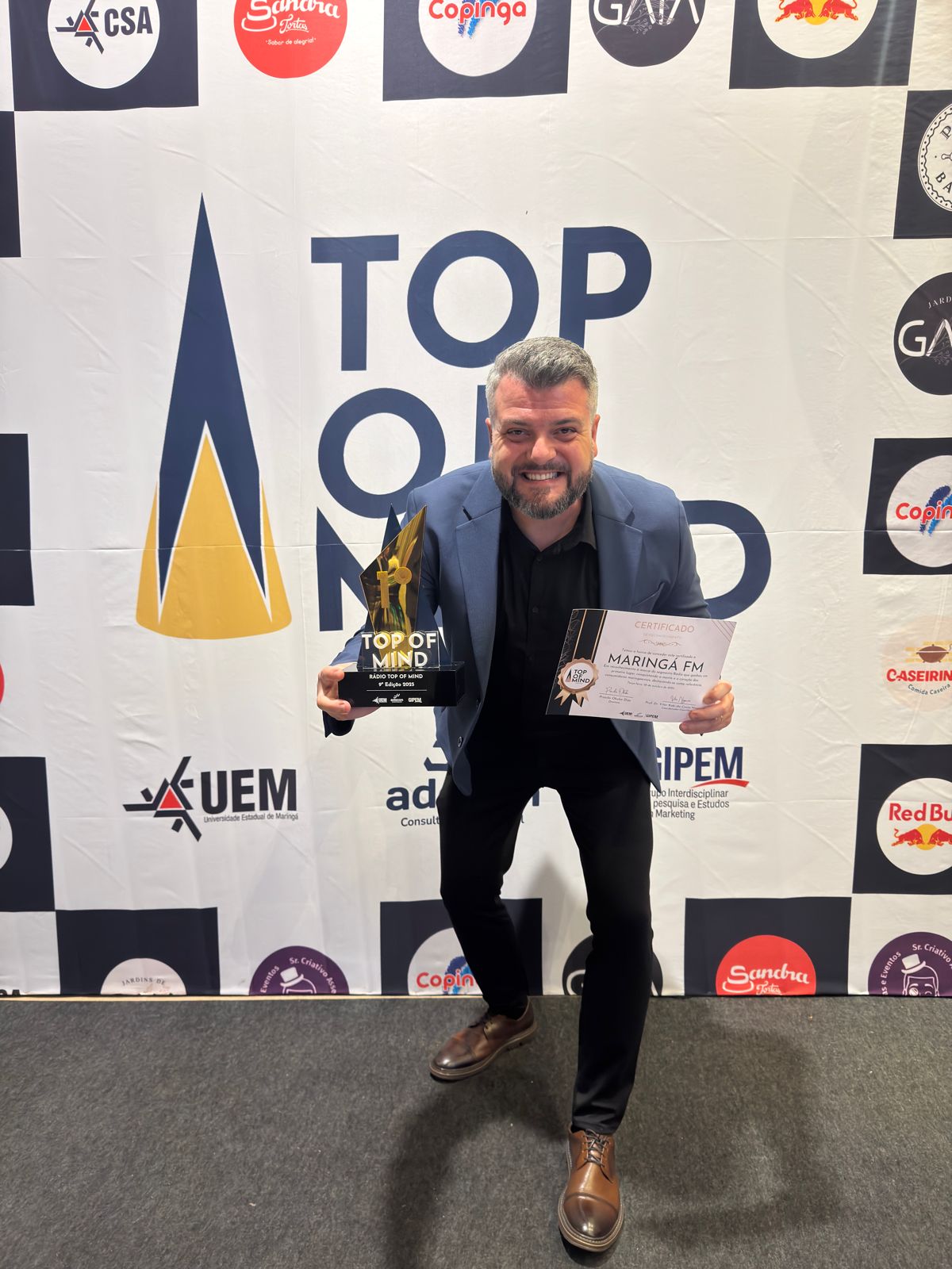 Maringá FM conquista pela 9ª vez o prêmio Top of Mind e reafirma liderança entre os maringaenses
