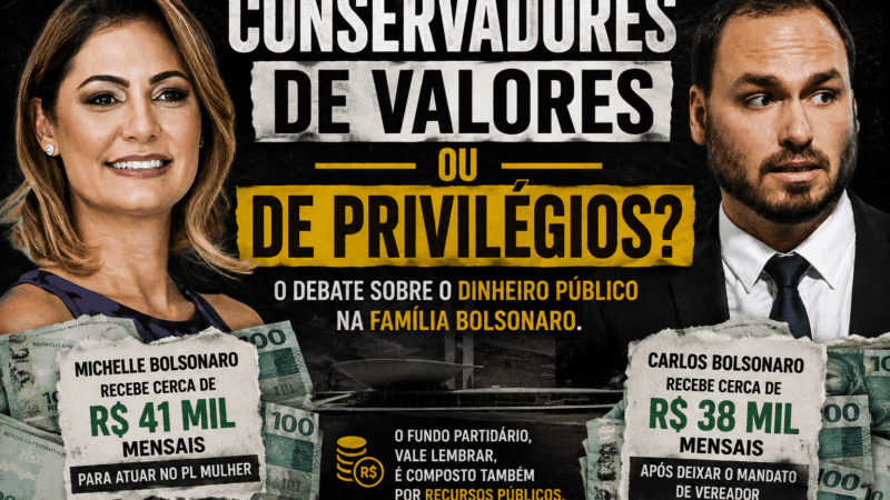 Conservadores de valores ou de privilégios? O debate sobre o dinheiro público na família Bolsonaro