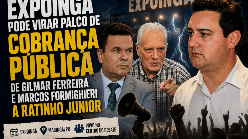 Ratinho Junior vai à Expoingá: governador dará coletiva ou evitará perguntas incômodas?