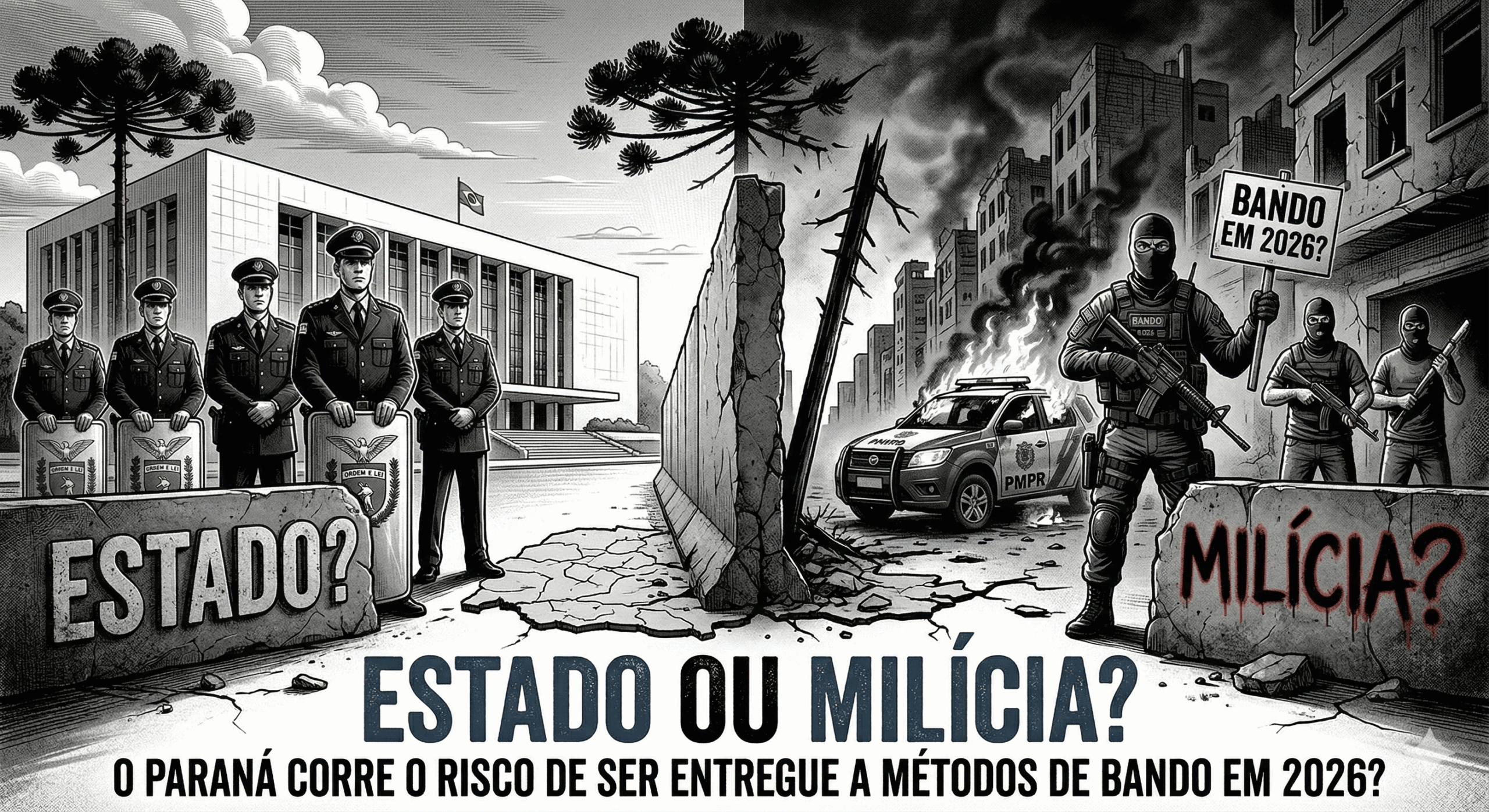 Estado ou Milícia? O Paraná corre o risco de ser entregue a métodos de bando em 2026?