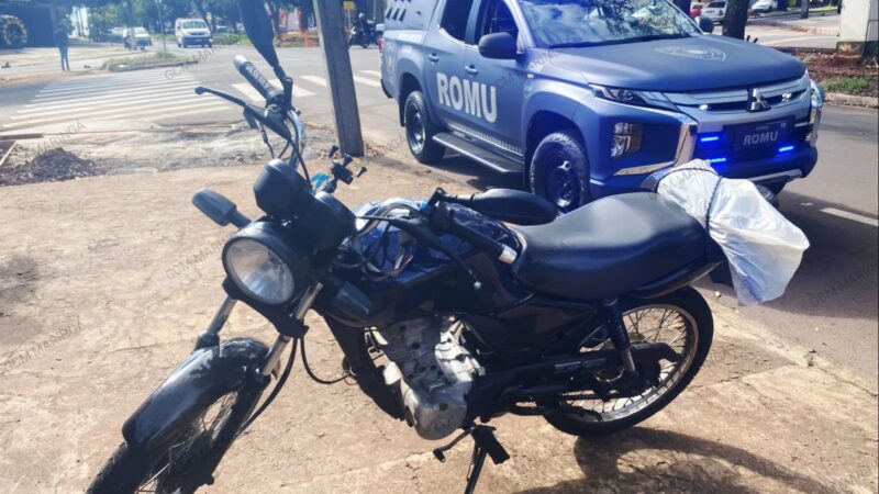 ROMU de Maringá apreende moto com R$ 20 mil em débitos