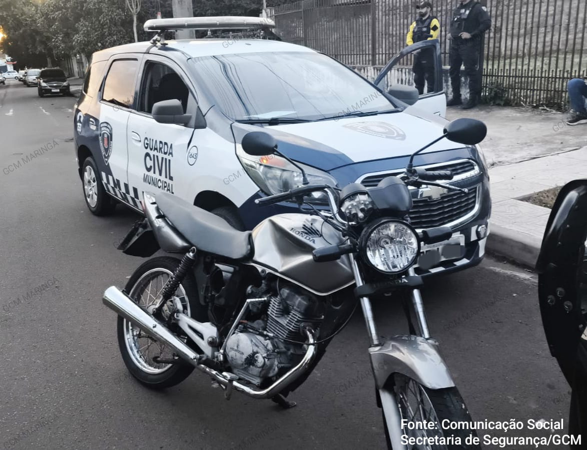 GCM de Maringá apreende moto com mais de R$ 185 mil em multas de trânsito