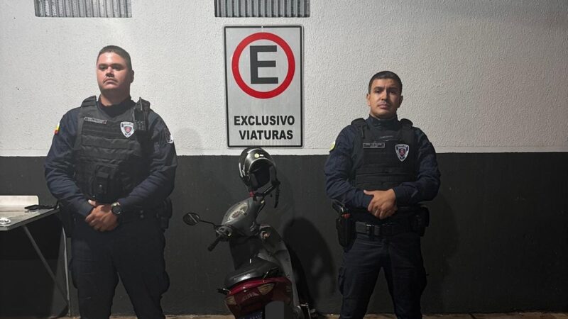 Abordagem precisa: GCM de Maringá localiza motocicleta de apropriação indébita neste domingo