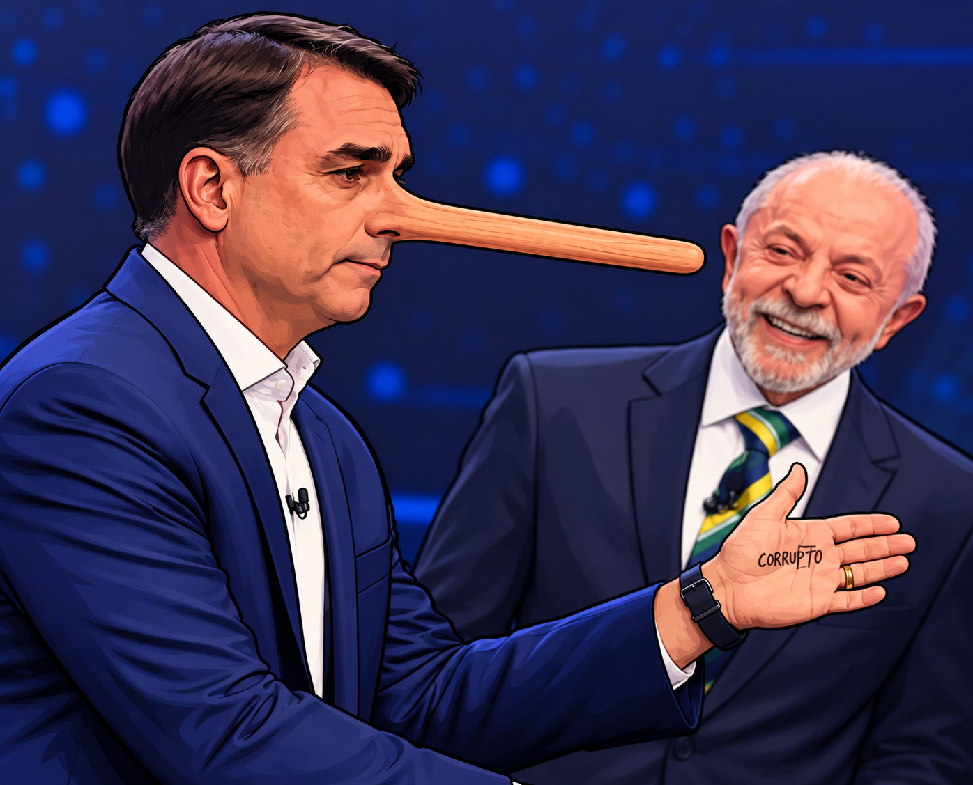 Da segurança pública aos gastos do governo: as afirmações falsas de Flávio Bolsonaro no debate