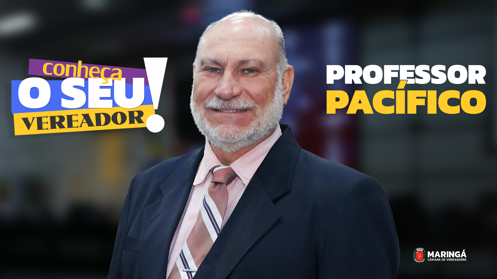 Conheça o Seu Vereador: Professor Pacífico é o entrevistado da Câmara de Maringá