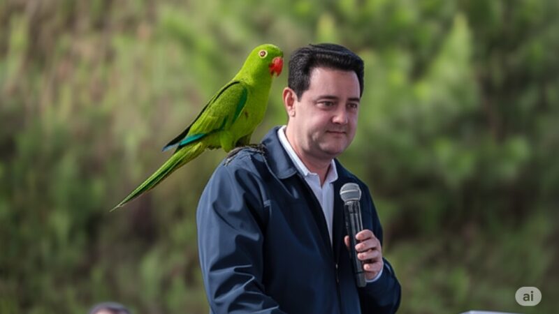 Ratinho Junior e o deputado Louro José