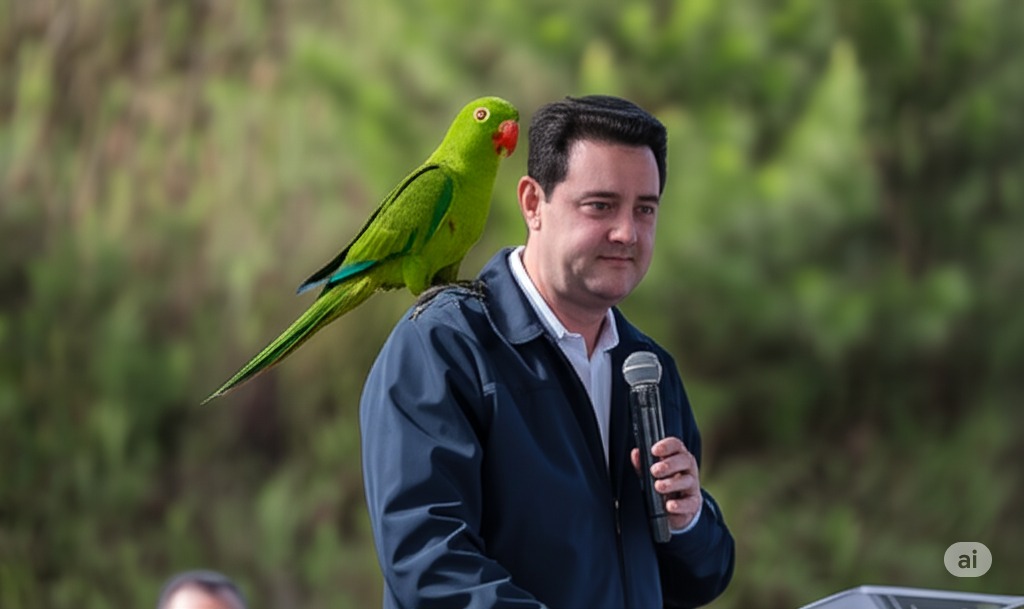 Ratinho Junior e o deputado Louro José