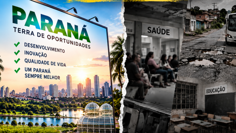 Quem estava mostrando o Paraná real? A diferença entre a propaganda e o jornalismo