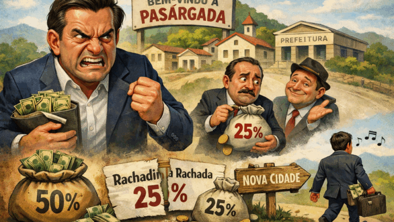 Se já era ilegal, imagine quando começam a rachar a rachadinha