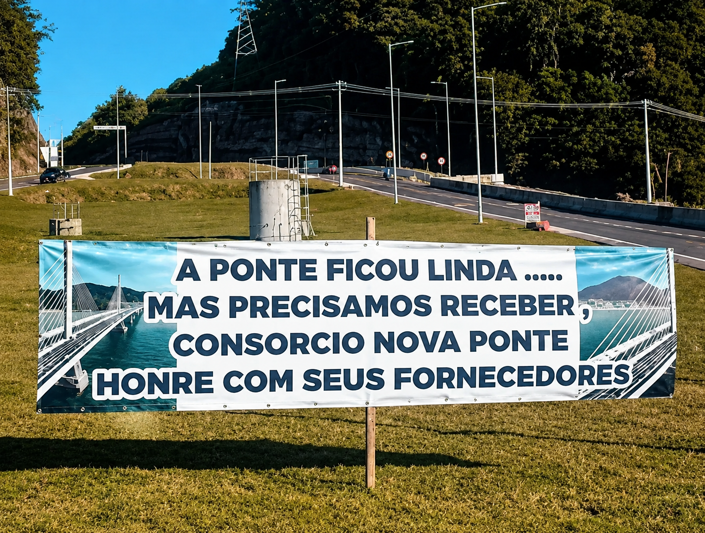 Ratinho Junior e Sandro Alex festejam a Ponte de Guaratuba, mas quem vai honrar os compromissos com os fornecedores?