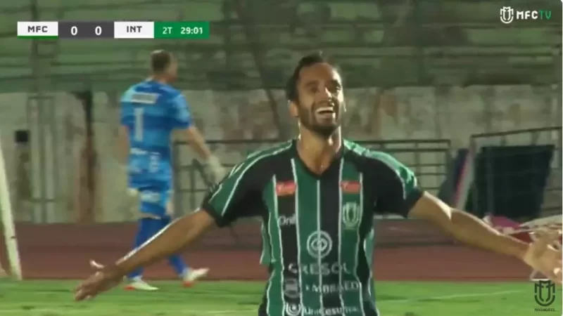 Veja o gol de Robertinho  que deu a vitória ao Maringá contra o Inter de Limeira