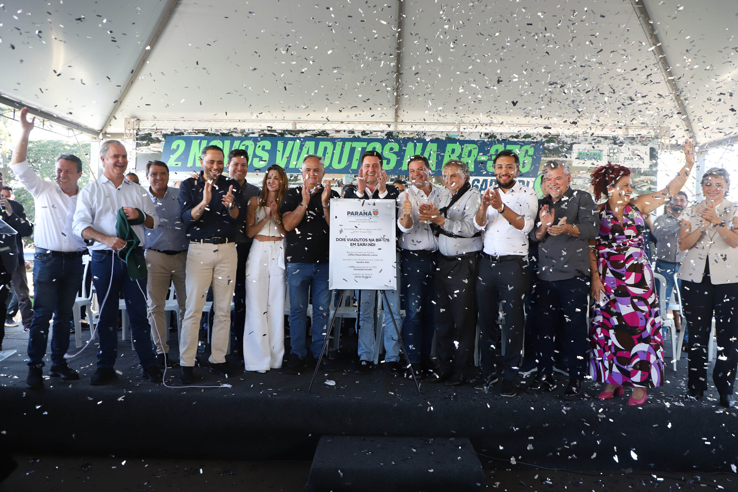 Solução logística: governador inaugura viadutos para desafogar o trânsito em Sarandi