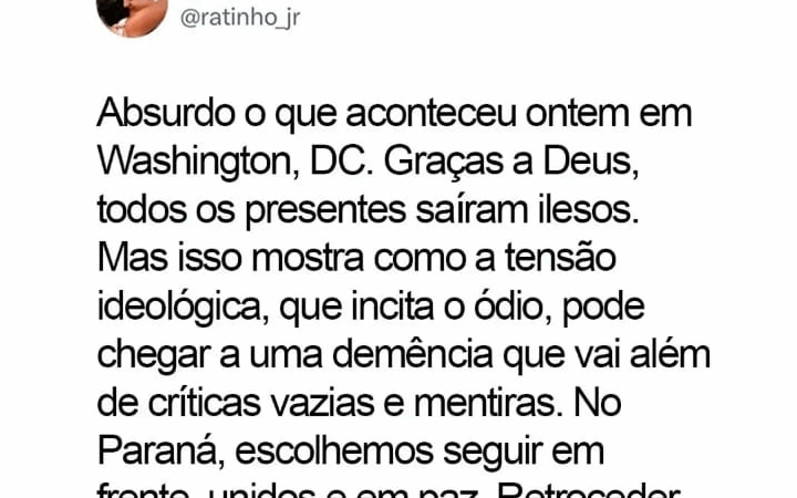 O Paraná unido e em paz existe para quem questiona o governo?