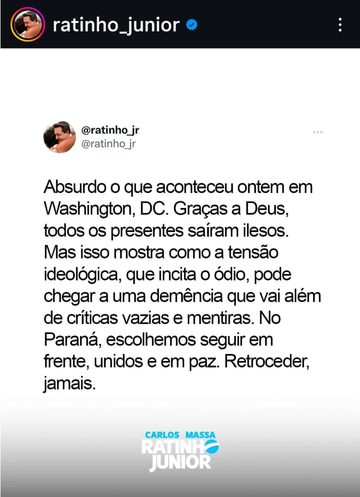 O Paraná unido e em paz existe para quem questiona o governo?
