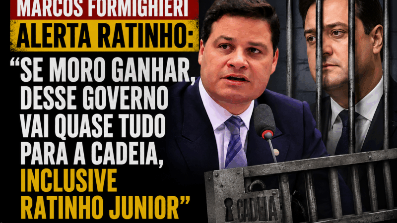 Marcos Formighieri alerta Ratinho: “Se Moro ganhar, desse governo vai quase tudo para a cadeia, inclusive Ratinho Junior”
