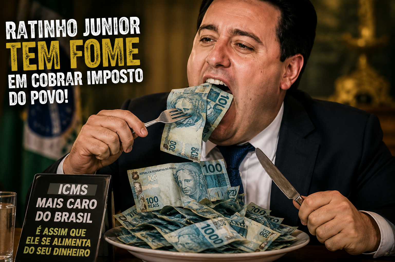 ICMS mais alto: governo Ratinho Junior faz o paranaense pagar mais imposto na conta de luz que SP, SC, RS e MS