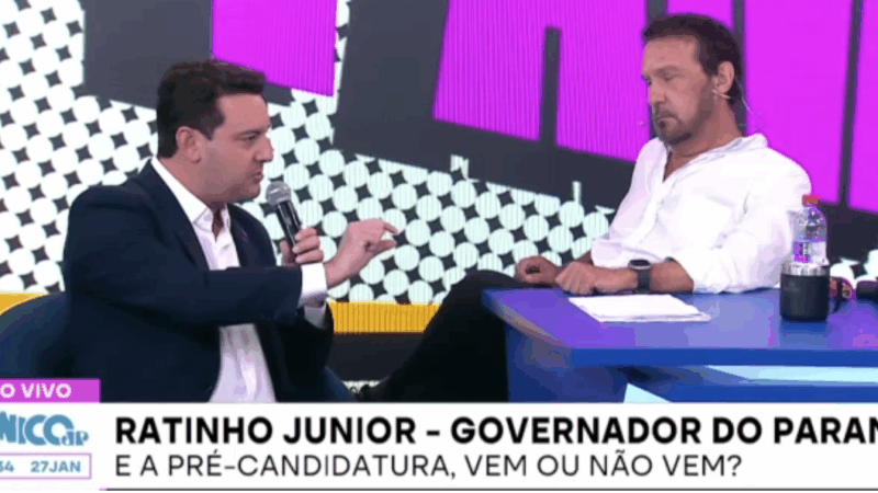 Ratinho Junior defende tirar dinheiro da educação e saúde para fazer obras