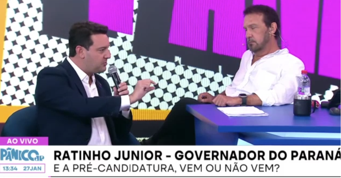 Ratinho Junior defende tirar dinheiro da educação e saúde para fazer obras