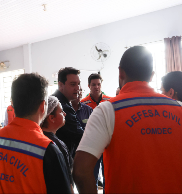 Ratinho Junior e Guto Silva fizeram feio em Rio Bonito do Iguaçu: Apenas uma casa entregue após tornado!