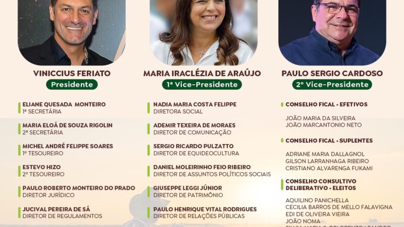 Chapa “Rural: um legado para gerações” é lançada para a eleição da Sociedade Rural de Maringá
