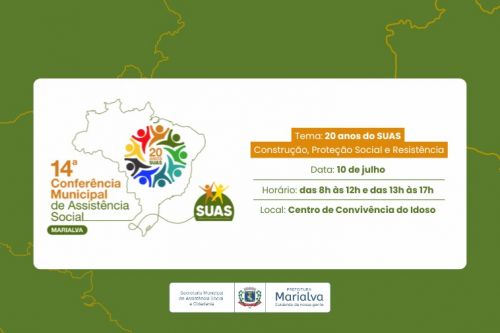 Marialva fará 14ª Conferência Municipal de Assistência Social em julho