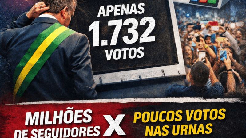 Seguidores não são votos: a urna segue ignorando a fama das redes sociais