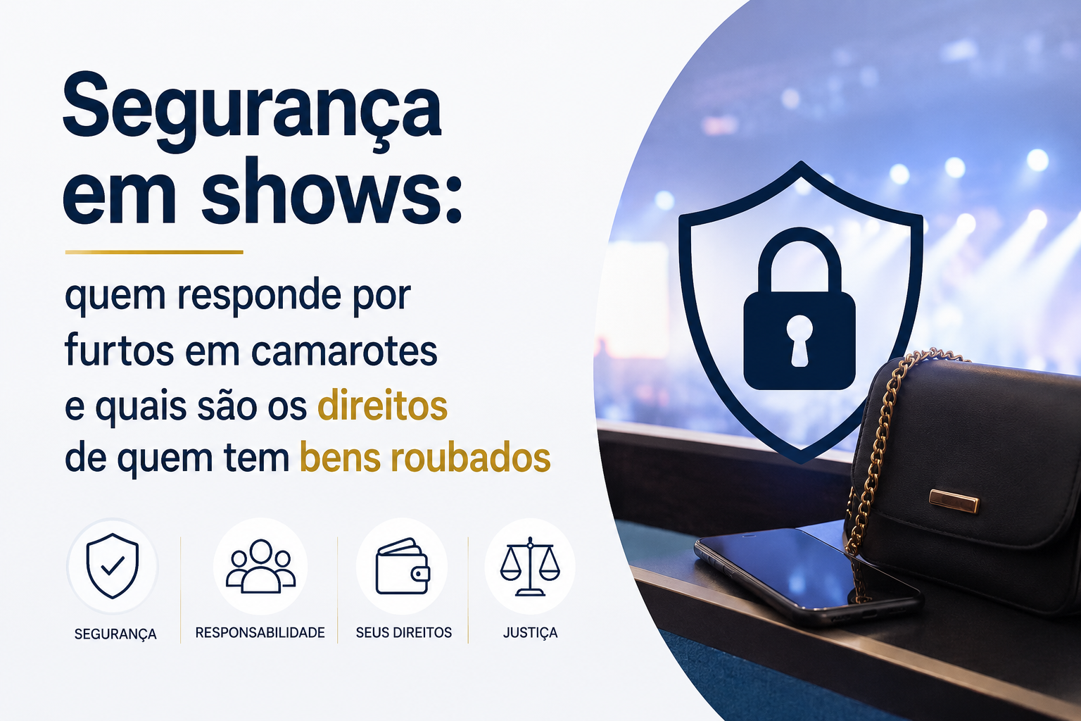 Segurança em shows: quem responde por furtos em camarotes e quais são os direitos de quem tem bens roubados