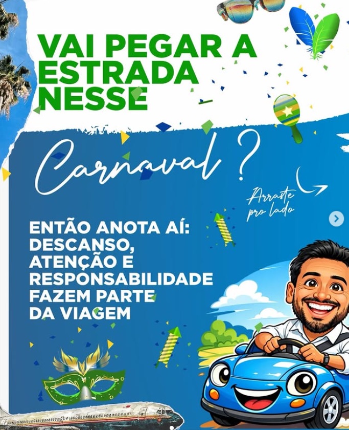 Adriano José pede cuidado na estrada, mas evita falar da conta do pedágio; neste ano, atenção dobrada no volante e em quem votar?