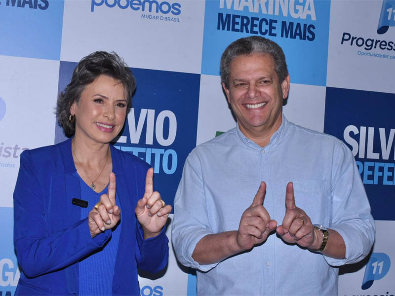 Silvio Barros eleito com 65,58% dos votos válidos no primeiro turno; Sandra Jacovós primeira vice-prefeita de Maringá