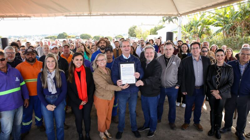 Gestão Ulisses Maia/Scabora assinou a ordem de serviço para a infraestrutura urbana do Parque de TI