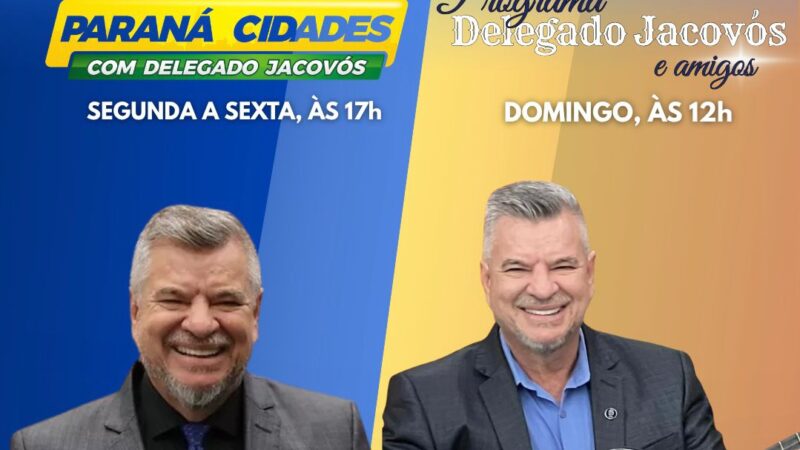 Programação do Canal 10 de Maringá volta com rede ampliada e com participação do Delegado Jacovós