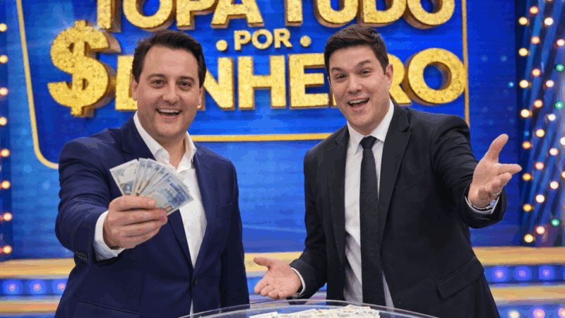 Aúdio inédito:“Topa Tudo por Dinheiro” de Ratinho Junior e Guto Silva não dá dinheiro, toma?