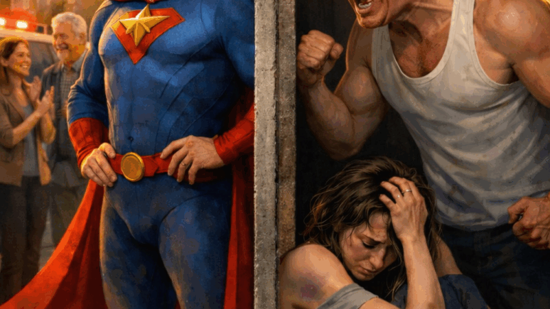 O herói aos olhos de fora, o abusador dentro de casa