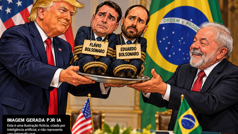 Trump ajudou Flávio Bolsonaro a fugir, mas poderá entregar os irmãos Bolsonaro em troca de vantagens para os Estados Unidos?