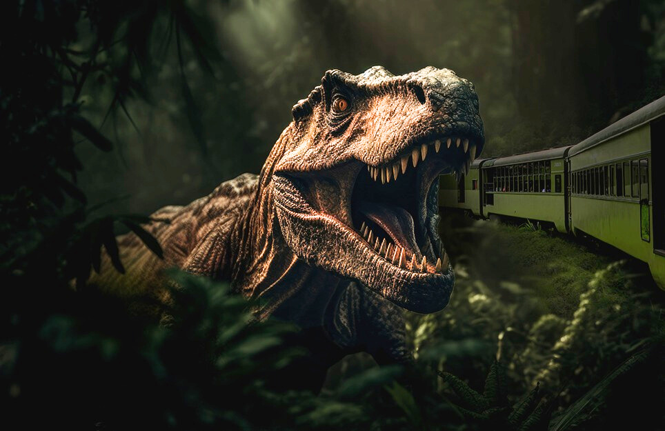 Expresso Jurássico: Curitiba recebe o primeiro trem temático de dinossauros do Brasil
