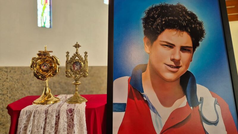 Santuário Santa Rita de Cássia, em Curitiba, recebe relíquia de beato Carlo Acutis nesta terça-feira (01/07)