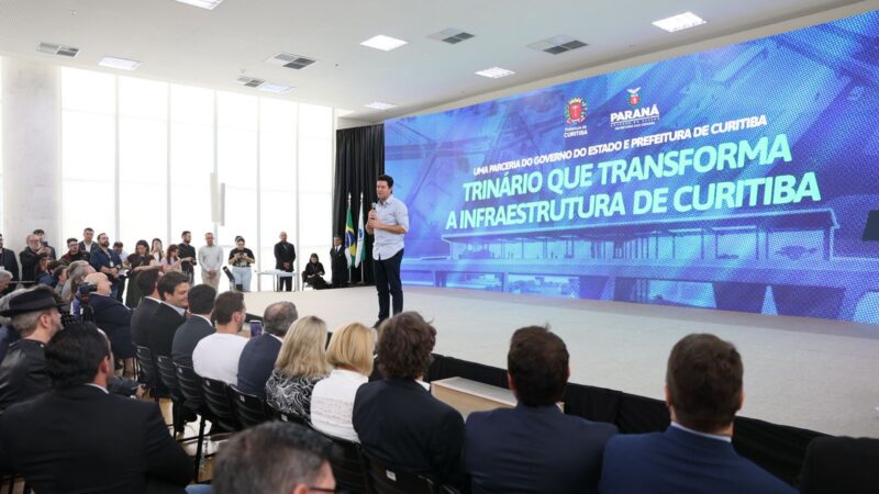 Estado e Prefeitura de Curitiba firmam convênios de R$ 181 milhões para trinário e Escola de Circo