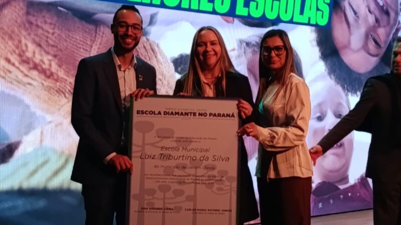 Jardim Olinda conquista 1º lugar no Alfabetiza PR