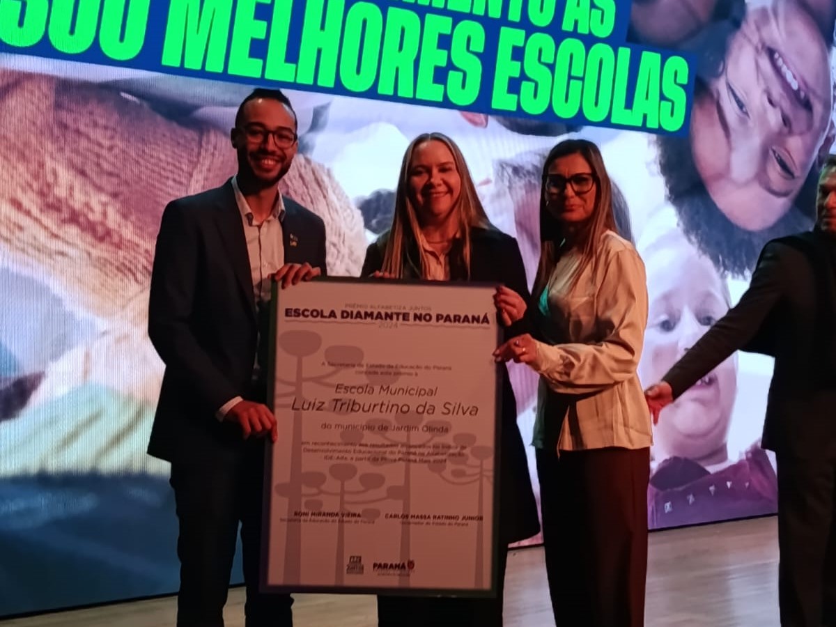 Jardim Olinda conquista 1º lugar no Alfabetiza PR