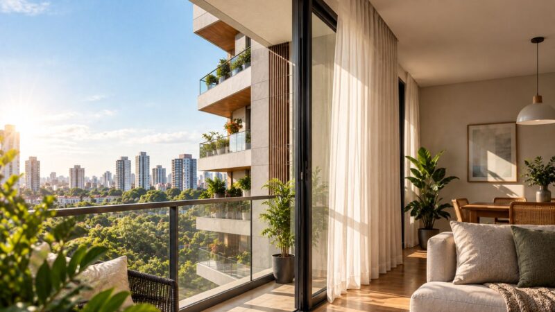 Projetos arquitetônicos contribuem para o conforto térmico nos apartamentos e garantem eficiência energética