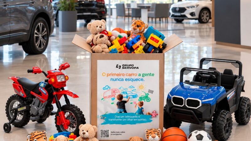 Grupo Servopa arrecada milhares de brinquedos e beneficia instituições sociais no Paraná