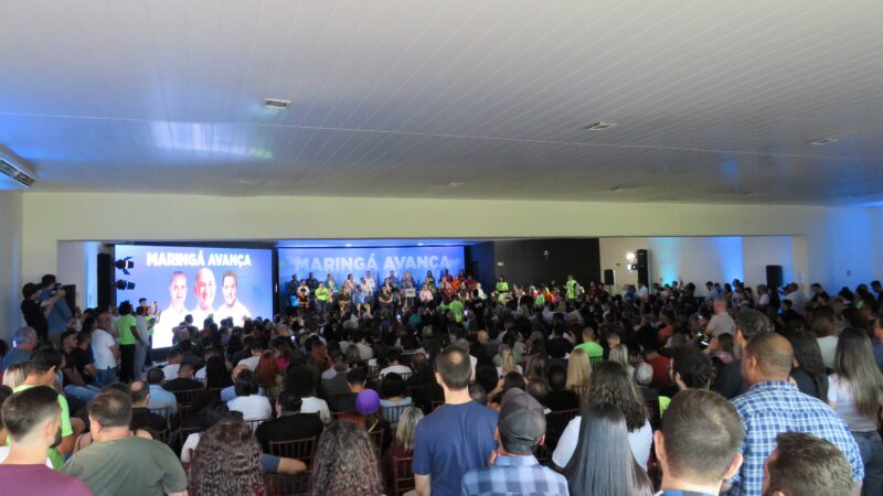 Mais de 1500 pessoas no lançamento da pré-candidatura de Scabora a Prefeito de Maringá