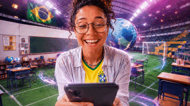 Copa do Mundo inspira atividades com apoio da IA