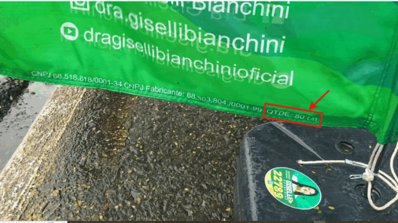 Giselli Bianchini declara receitas e despesas zeradas apesar de wind banners espalhados por Maringá
