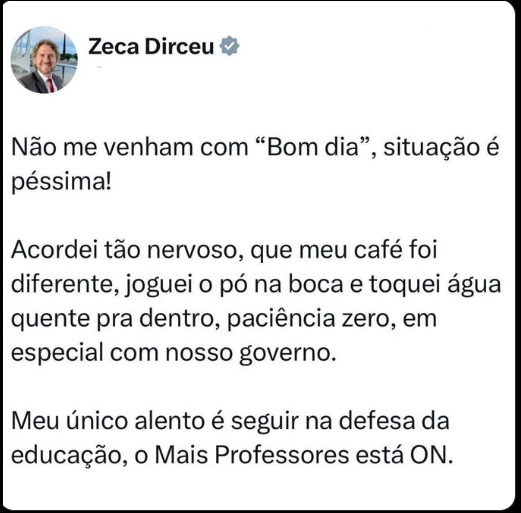 Fogo cruzado: Bolsonaro ataca e Zeca Dirceu não deixa por menos